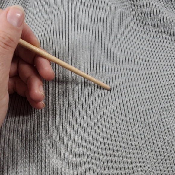 Zara Gray Ribbed Long Sweater Dress - Picture 6 of 8